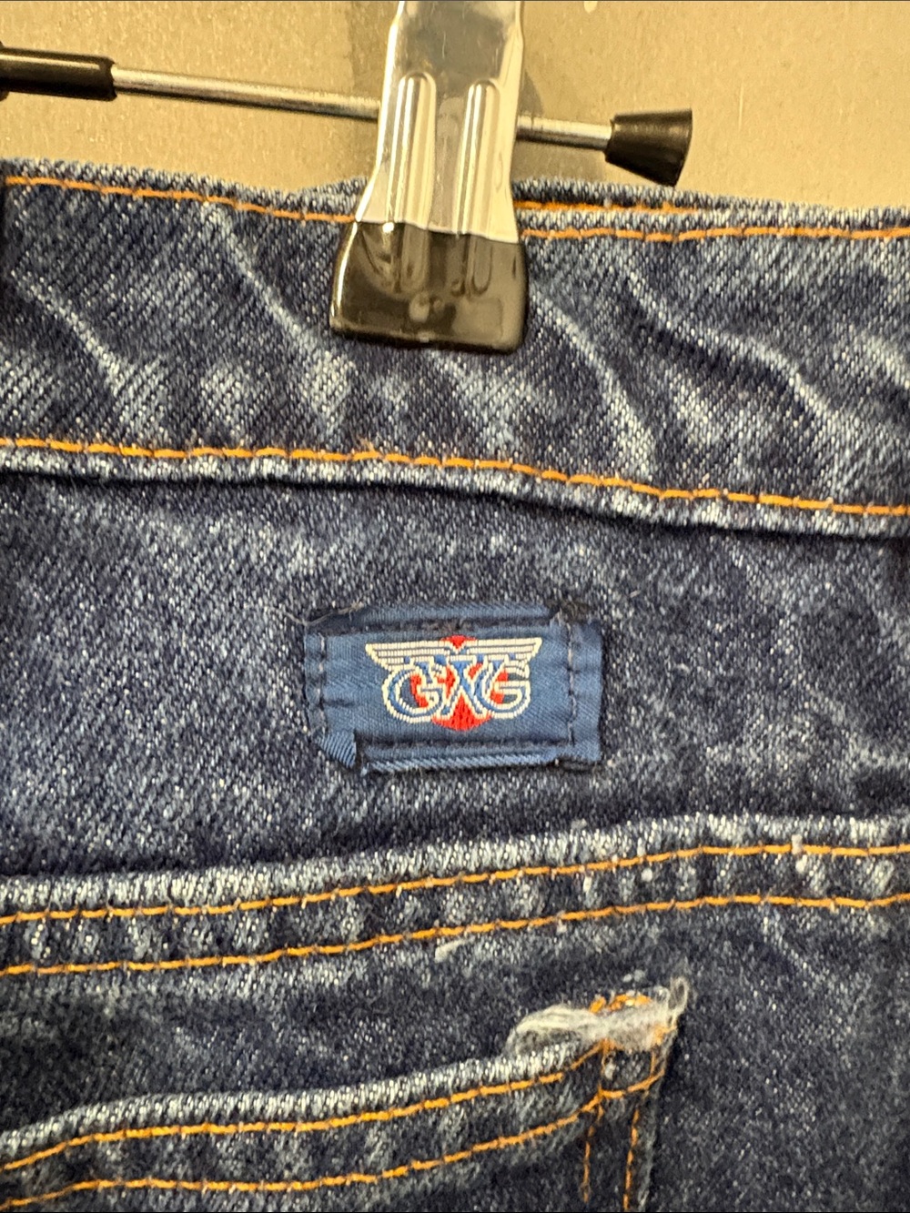 Vintage 1981 GWG Dark Blue Straight Leg Jeans 36/32